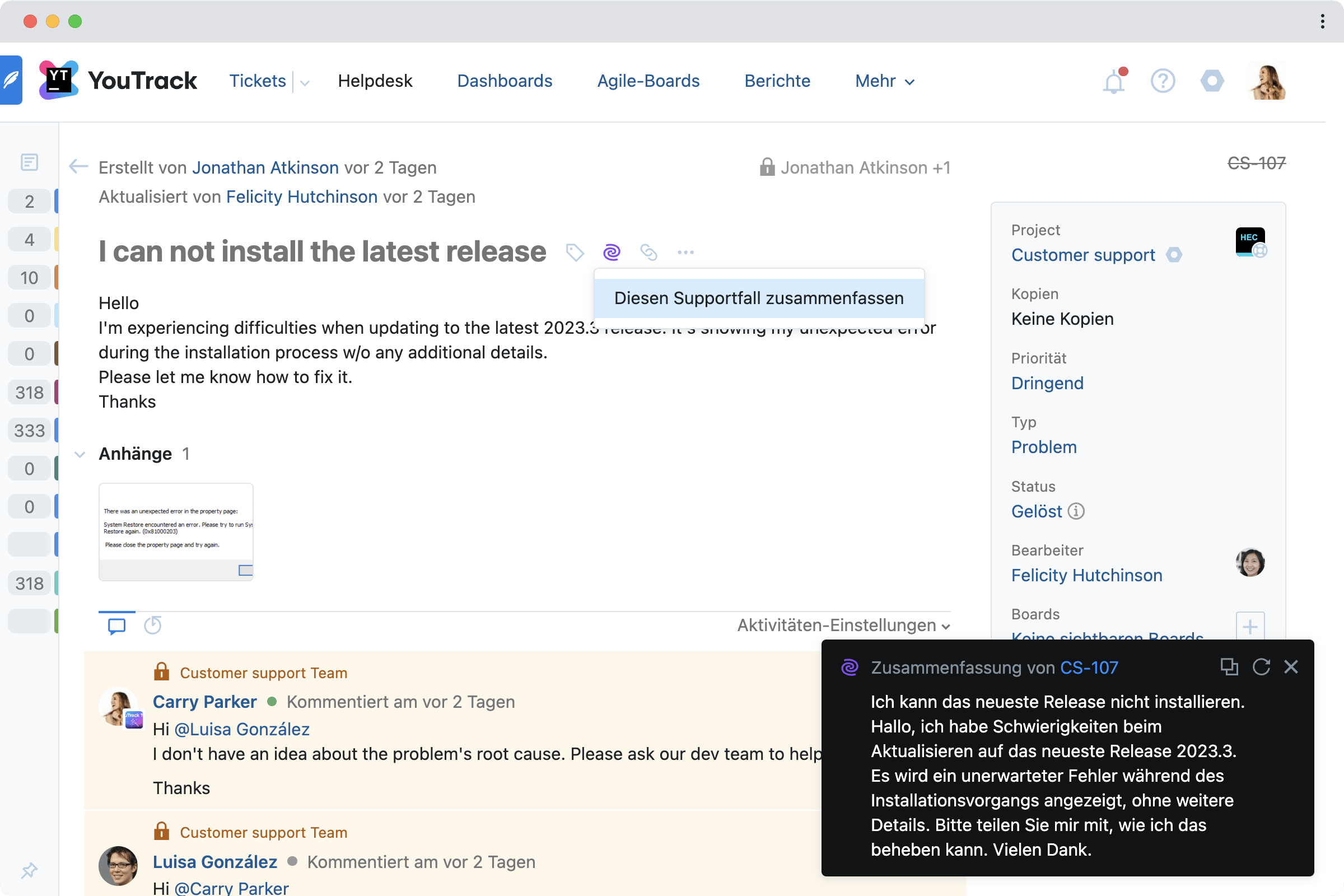 Ich kann die neueste Version nicht installieren