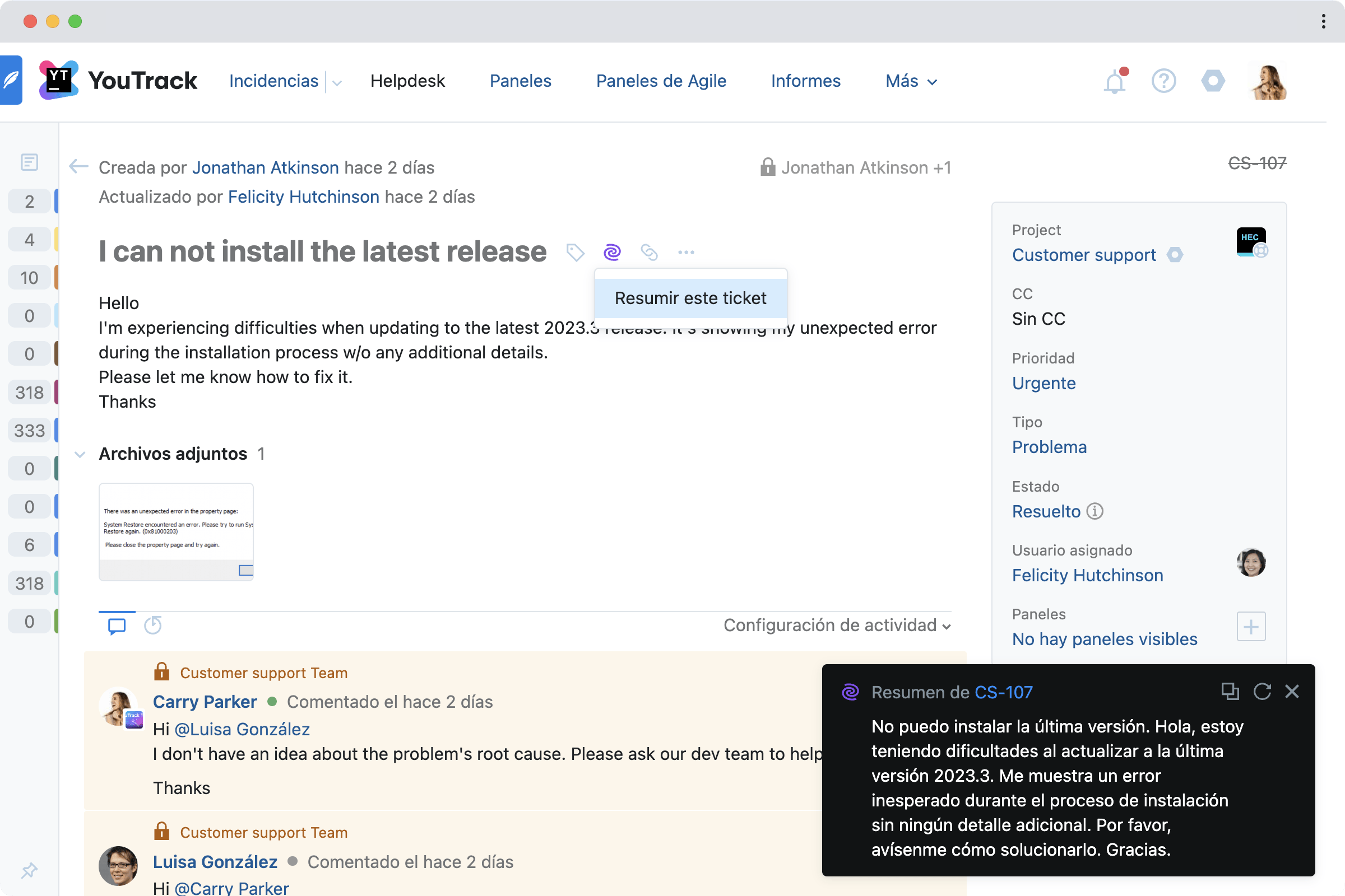 No puedo instalar la última versión