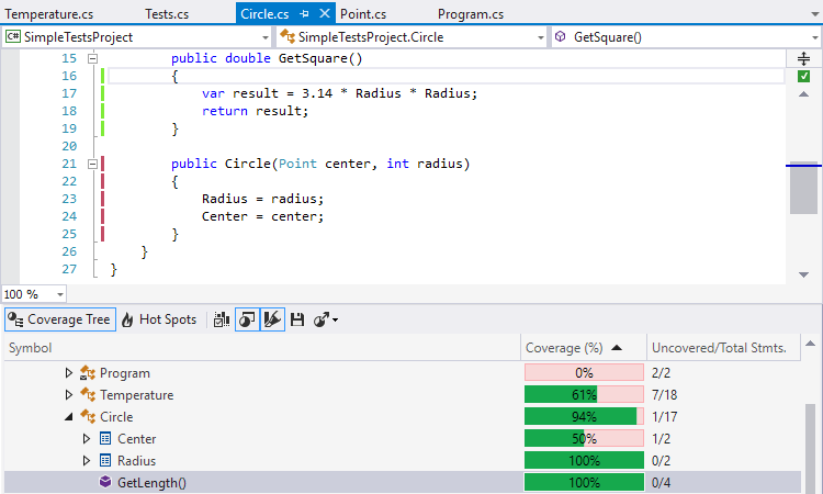 Seamless integration with Visual Studio